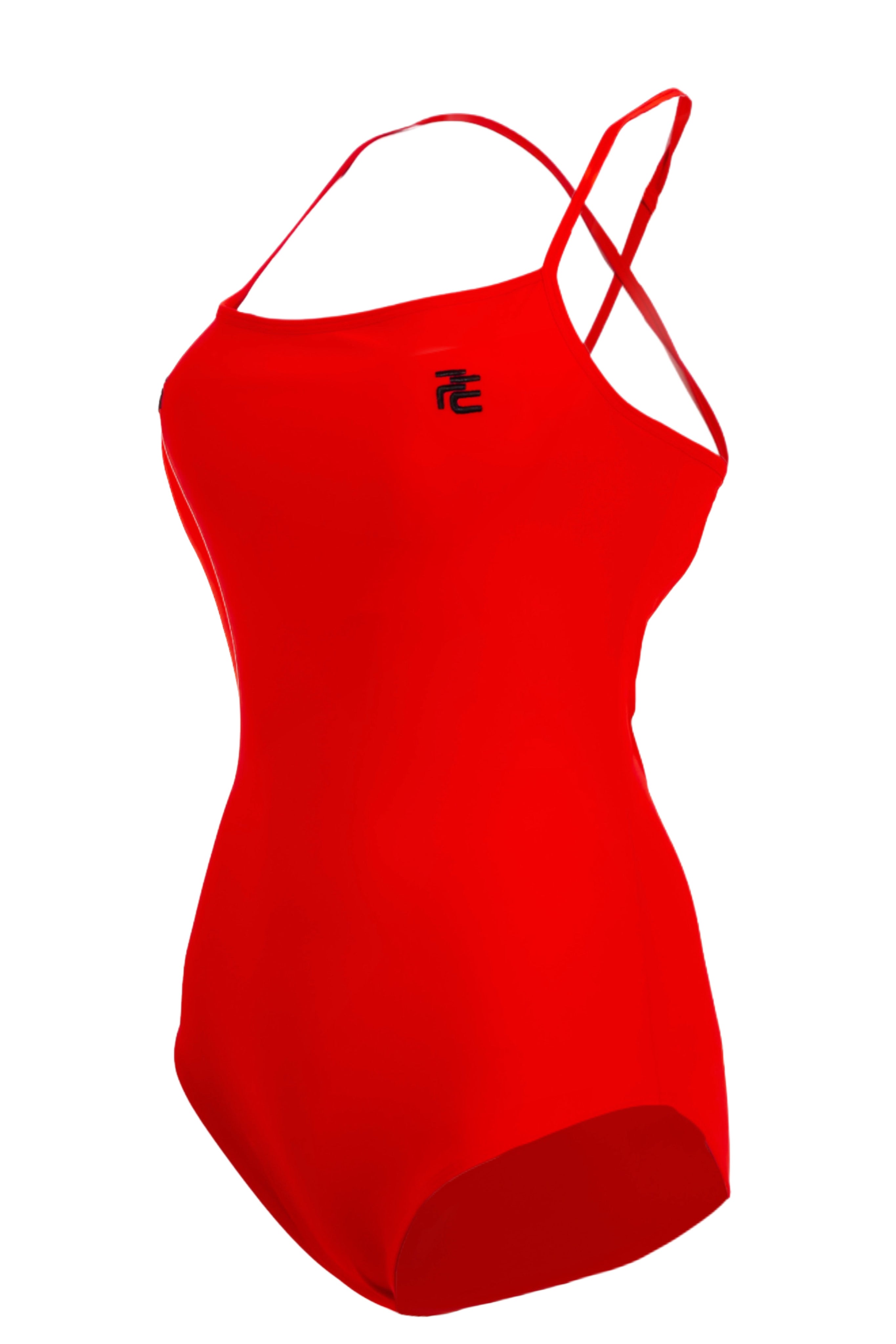 Fique Red One Piece Swimsuit